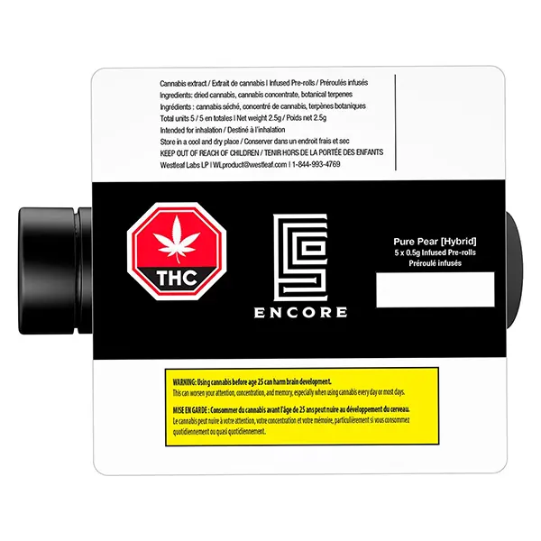 Image for Pure Pear Infused Pre-Roll, cannabis pre-rolls by Encore Supply Co