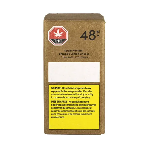 Image for Strain Hunters' Franco's Lemon Cheese Pre-Roll, cannabis all categories by 48North