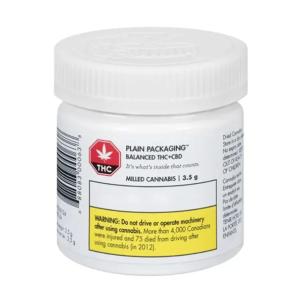 Product image for Balanced Milled, Cannabis Flower by Plain Packaging