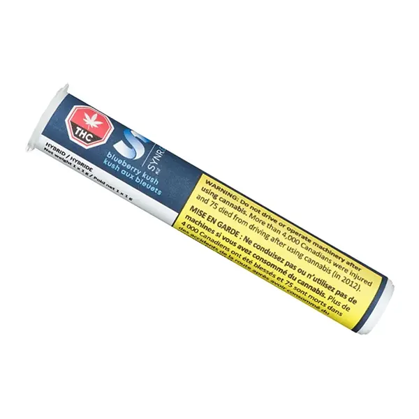 Image for Blueberry Kush Pre-Roll, cannabis all products by SYNR.G