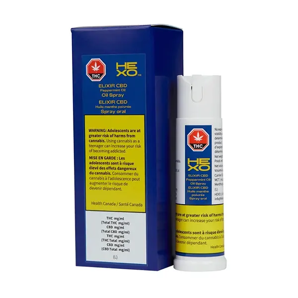Elixir CBD Peppermint Oil Oral Spray (Oral Sprays) by Hexo