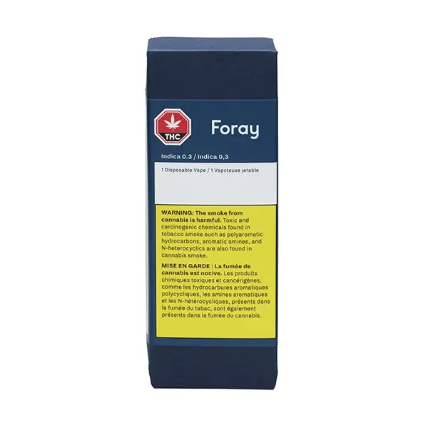 Indica Blackberry Cream Disposable Pen (Disposable Vapes) by Foray