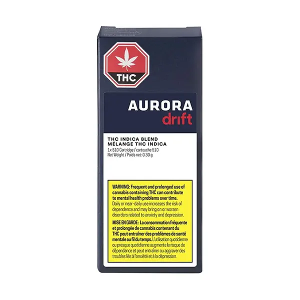 THC Indica Blend 510 Thread Cartridge (510 Thread Cartridges) by Aurora Drift