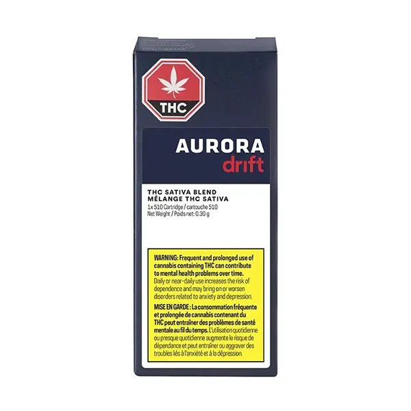 THC Sativa Blend 510 Thread Cartridge (510 Cartridges) by Aurora Drift