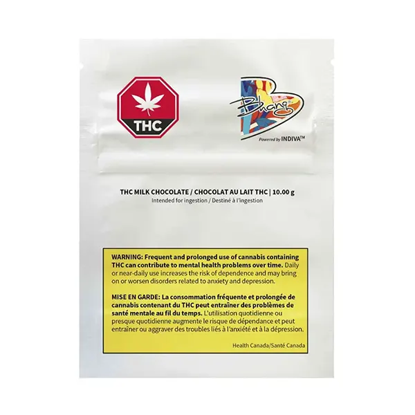 Image for THC Milk Chocolate Bar, cannabis all categories by Bhang