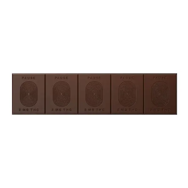 Product image for Pause Dark Milk Chocolate Bar, Cannabis Edibles by Tokyo Smoke