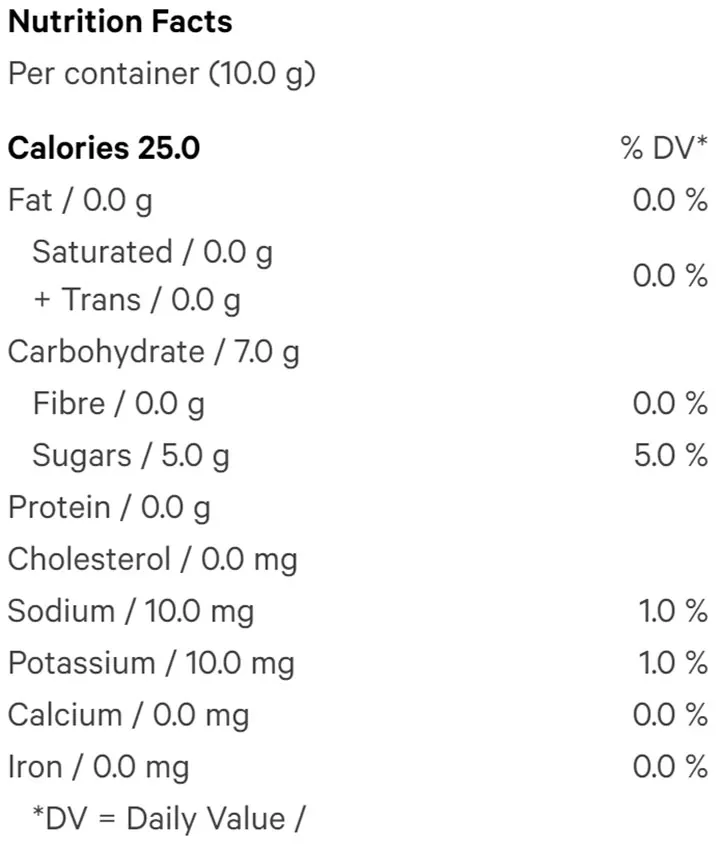 Grapefruit Hibiscus Soft Chews (2pc) (Soft Chews, Candy) Nutrition Table