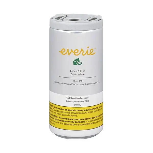 Image for Lemon & Lime CBD Sparkling Water, cannabis beverages by Everie