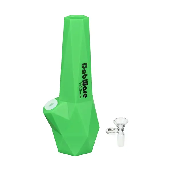 Silicone Diamond Shaped Bong (10") (Bongs, Pipes, Rigs) by DabWare