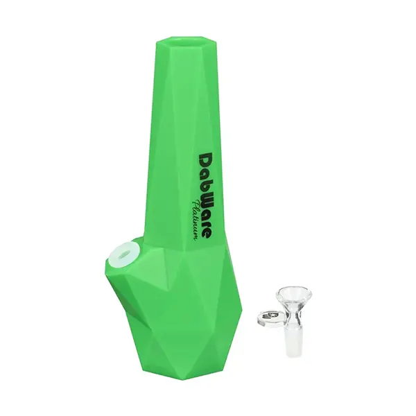 Silicone Diamond Shaped Bong 10" (Bongs, Pipes, Rigs) by DabWare