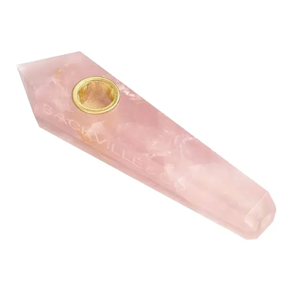 Image for Rose Quartz Pipe, cannabis all accessories by Sackville & Co.
