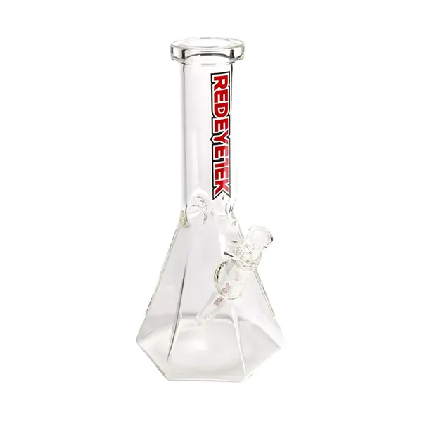 Image for Glass Bong with Pyramid Base 12", cannabis all products by Red Eye Tek