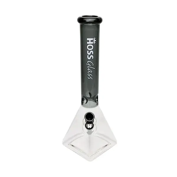 Pyramid Beaker Base /w Colour Top (16") (Bongs, Pipes, Rigs) by Hoss Glass