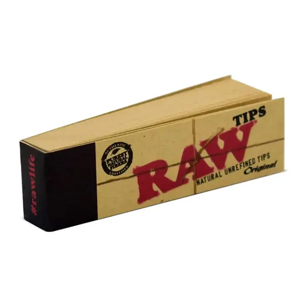Image for Unbleached Tips, cannabis rolling papers, cones by Raw