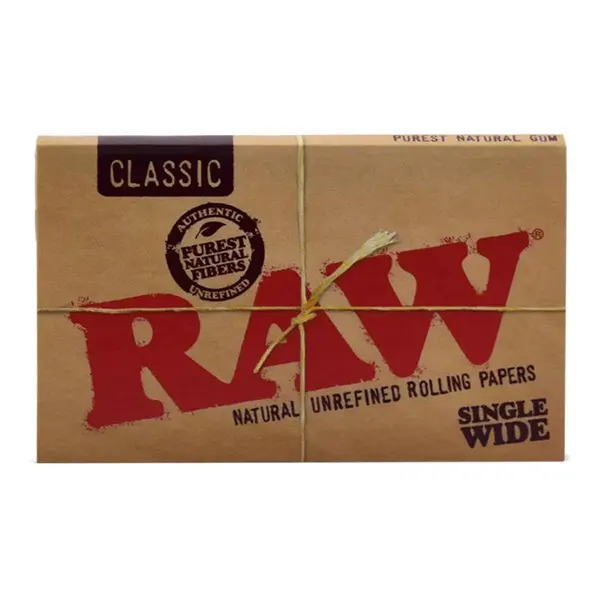 Classic Papers Single Wide Double Feed (Rolling Papers, Cones) by Raw