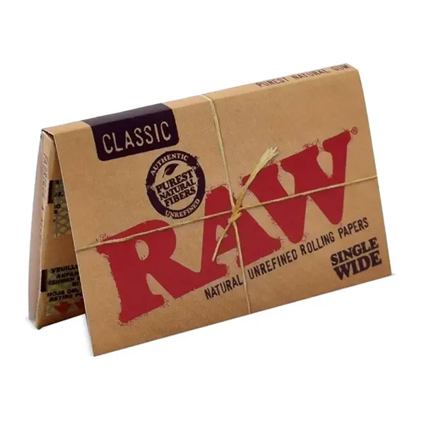 Image for Classic Papers Single Wide Double Feed, cannabis papers, trays, cones by Raw
