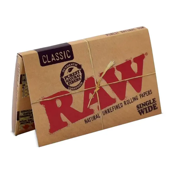 Classic Papers Single Wide Double Feed (Rolling Papers, Cones) by Raw