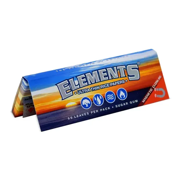 Image for Thin Rice Rolling Papers /w Magnet Enclosure, cannabis all products by Elements