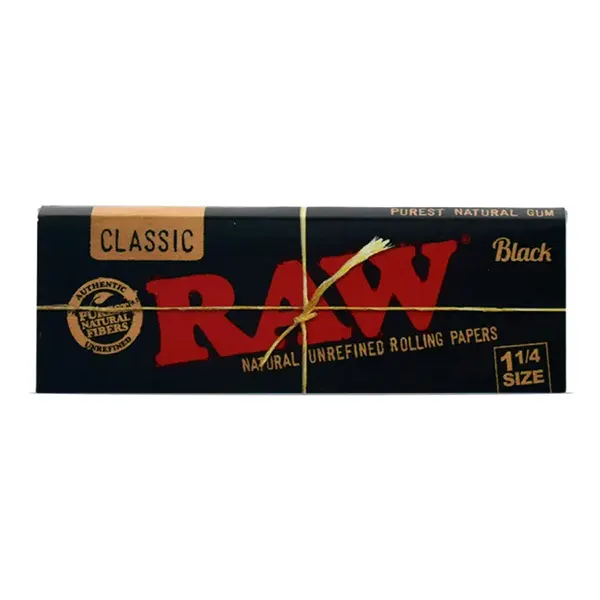 Black Rolling Papers (Rolling Papers, Cones) by Raw