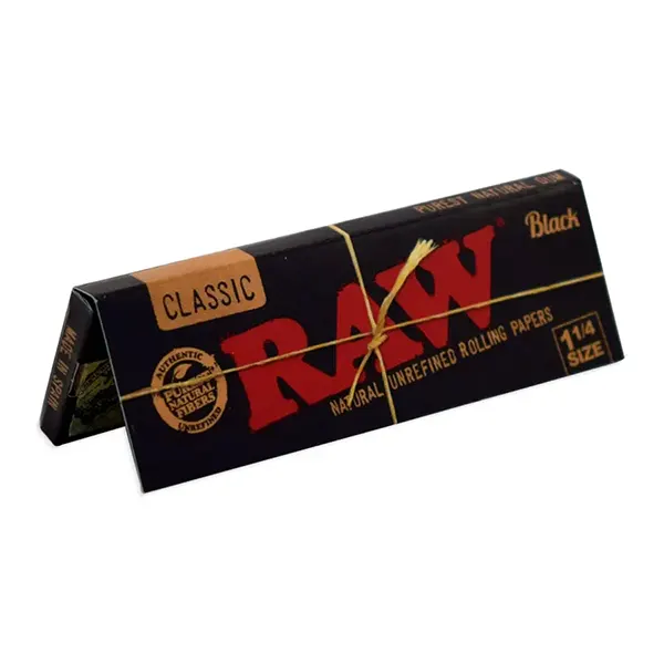 Image for Black Rolling Papers, cannabis papers, trays, cones by Raw