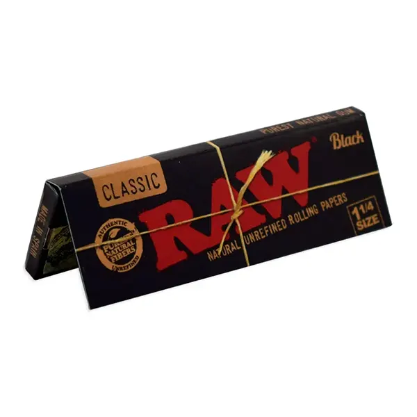Black Rolling Papers (Rolling Papers, Cones) by Raw