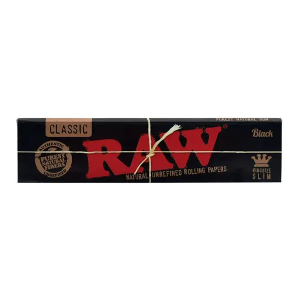 Image for Black Hemp King Size Rolling Papers, cannabis papers, trays, cones by Raw