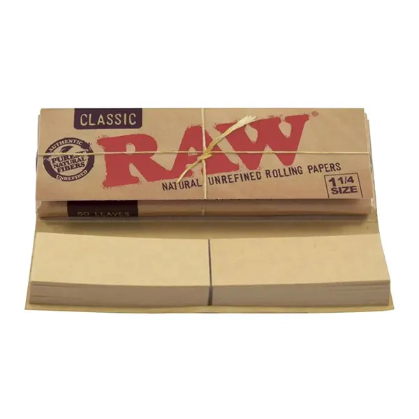 Image for Natural Unrefined Rolling Papers & Tips, cannabis papers, trays, cones by Raw