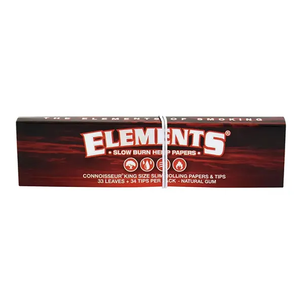 Slow Burning Rolling Papers with Tips (Papers, Trays, Cones, Filters) by Elements