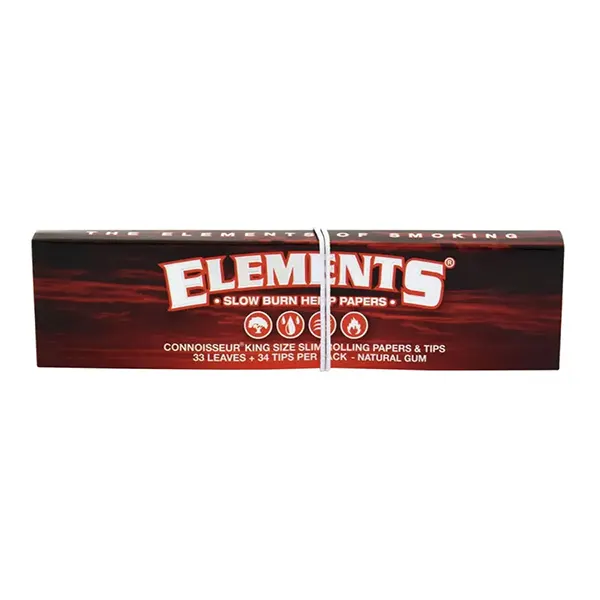 Image for Slow Burning Rolling Papers with Tips, cannabis all products by Elements