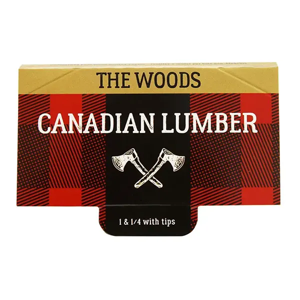 Image for The Woods Unbleached Rolling Papers /w Tips, cannabis papers, trays, cones by Canadian Lumber
