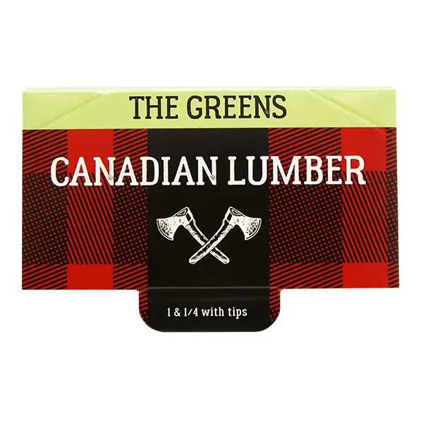 Image for Greens Unbleached Hemp Rolling Papers with Tips 1.25, cannabis rolling papers, cones by Canadian Lumber