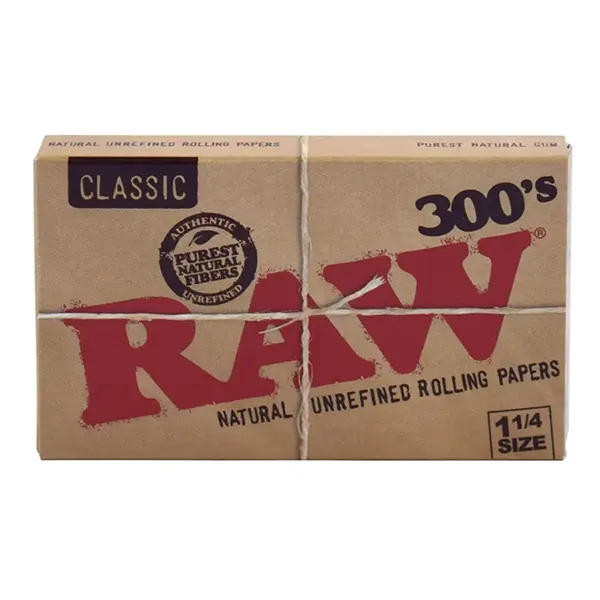 Natural Unrefined Rolling Papers (Papers, Trays, Cones) by Raw