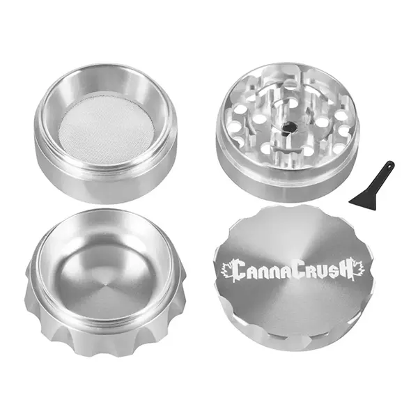 Grooved Grinder 4-pc (Grinders, Shredders) by CannaCrush