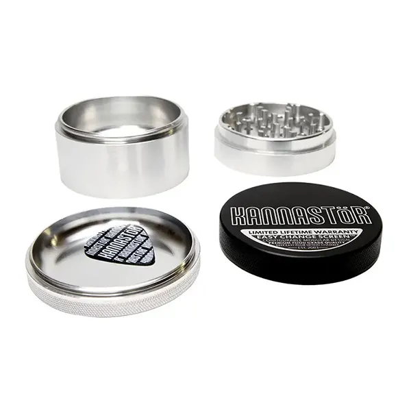 Image for Solid Top & Body Grinder 4-pc /w Screen, cannabis grinders, shredders by Kannastor