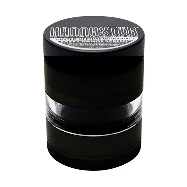 Solid Top & Jar Body Grinder 4-pc /w Screen (Grinders, Shredders) by Kannastor