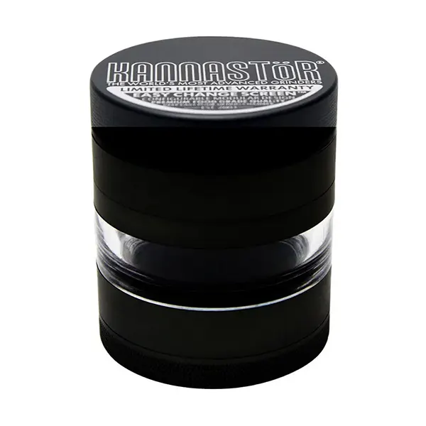 Solid Top & Jar Body Grinder 4-pc /w Screen (Grinders, Shredders) by Kannastor