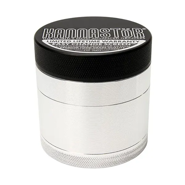 Product image for Clear Top & Solid Body Grinder 4-pc /w Screen, Cannabis Accessories by Kannastor