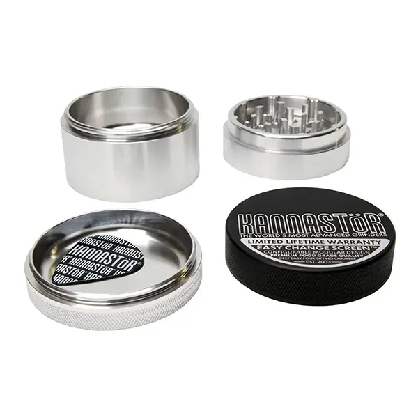 Image for Clear Top & Solid Body Grinder 4-pc /w Screen, cannabis all categories by Kannastor