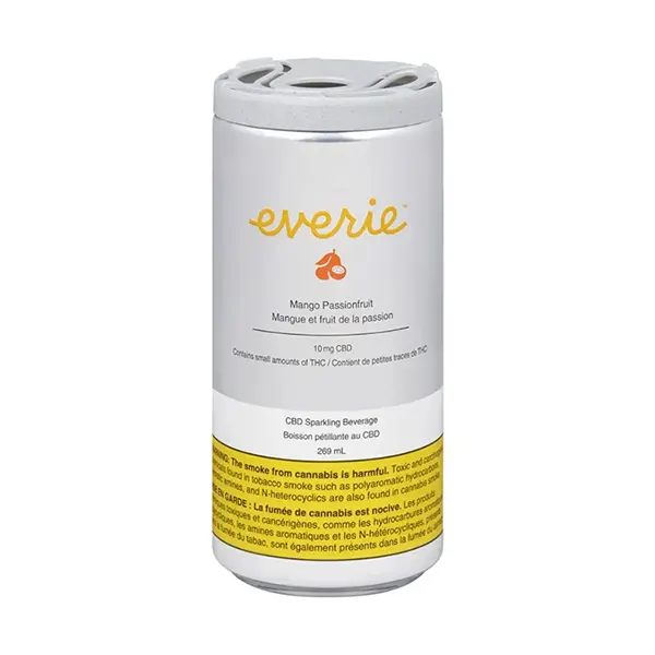 Product image for Mango Passionfruit CBD Sparkling Water, Cannabis Edibles by Everie