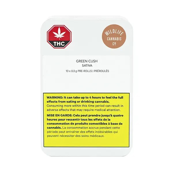 Image for Wildlife Green Cush Pre-Roll, cannabis all flower by Wildlife Cannabis Co.