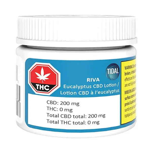 Riva Eucalyptus CBD Lotion (Topicals, Creams) by Tidal