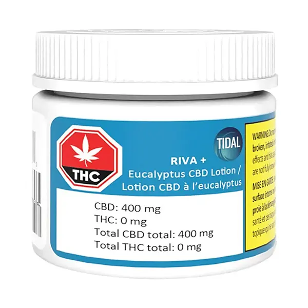 Image for Riva+ Eucalyptus CBD Lotion, cannabis topicals, creams by Tidal