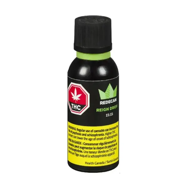 Image for Reign Drops 15:15, cannabis bottled oils by Redecan