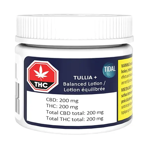 Image for Tullia+ CBD:THC Lotion, cannabis all extracts by Tidal