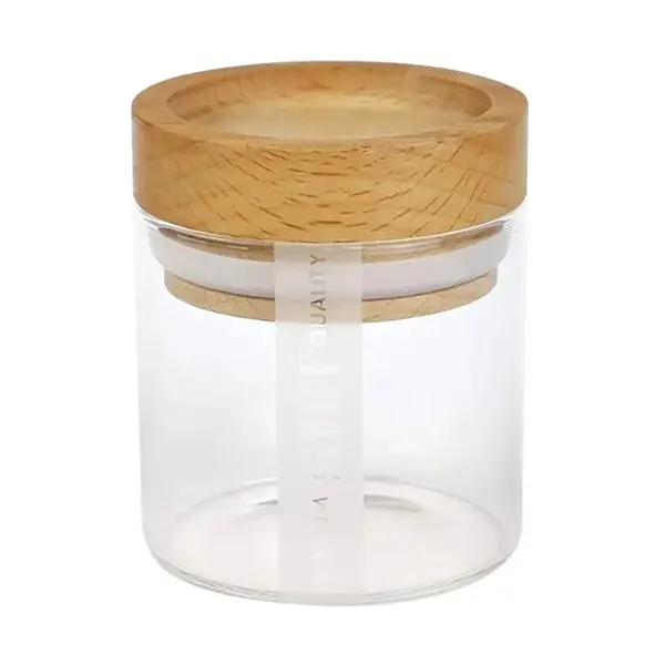 Glass Jar with Wooden Tray Lid (Cleaning & Storage) by RYOT
