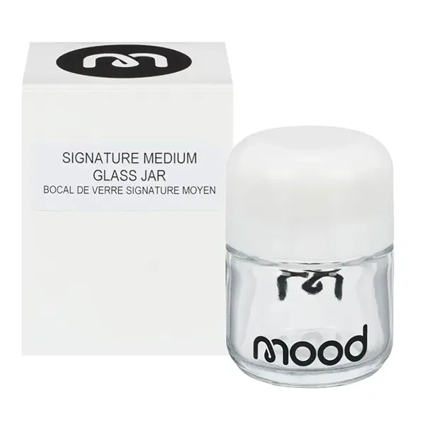Image for Signature Glass Jar - Opaque, cannabis cleaning & storage by Mood