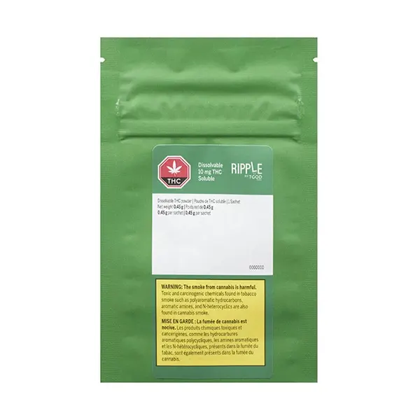 Dissolvable THC Powder (Beverage Mixers) by Ripple by TGOD