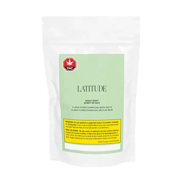 Night Shift Ylang-Ylang Charcoal Bath Salts (Bath, Shower) by Latitude