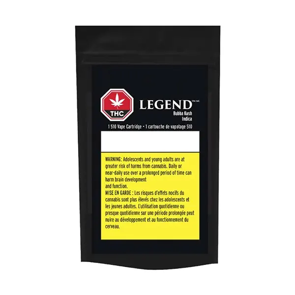 Image for Bubba Kush 510 Thread Cartridge, cannabis 510 cartridges by Legend