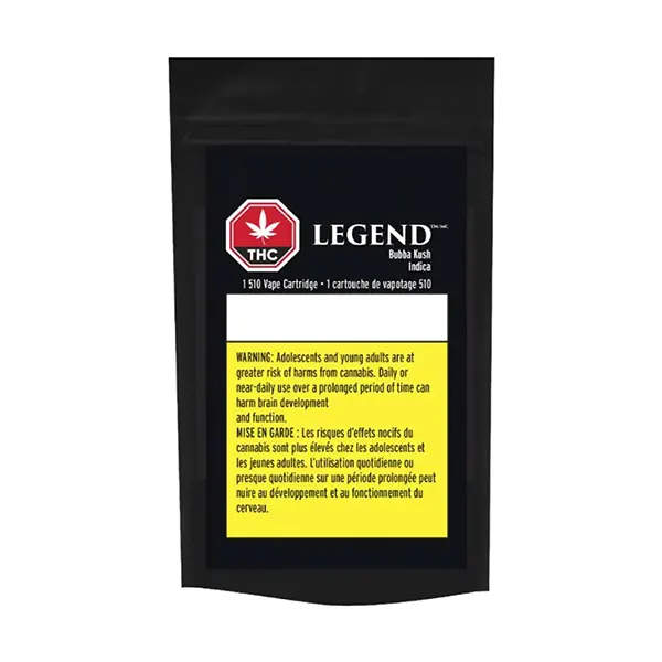 Image for Bubba Kush 510 Thread Cartridge, cannabis  by Legend